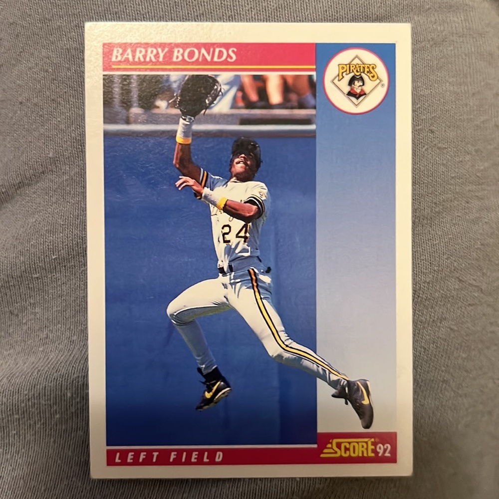 ⭐️VTG BARRY BONDS SCORE 555 1992 BASEBALL CARD